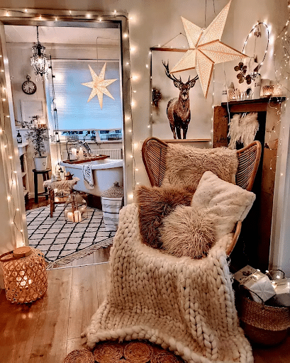Room With Faux Fur Accents