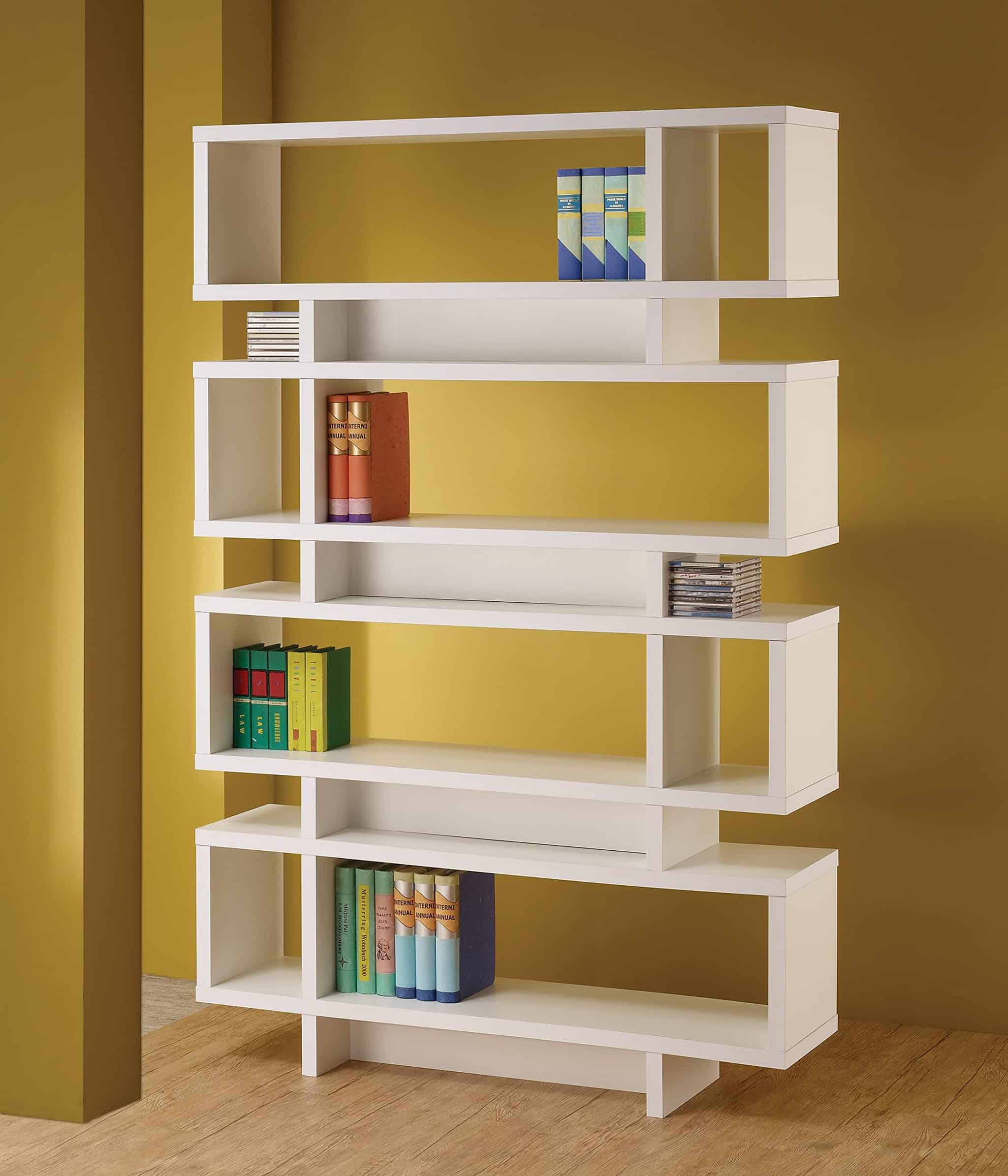 4-Shelf Reversible Bookcase