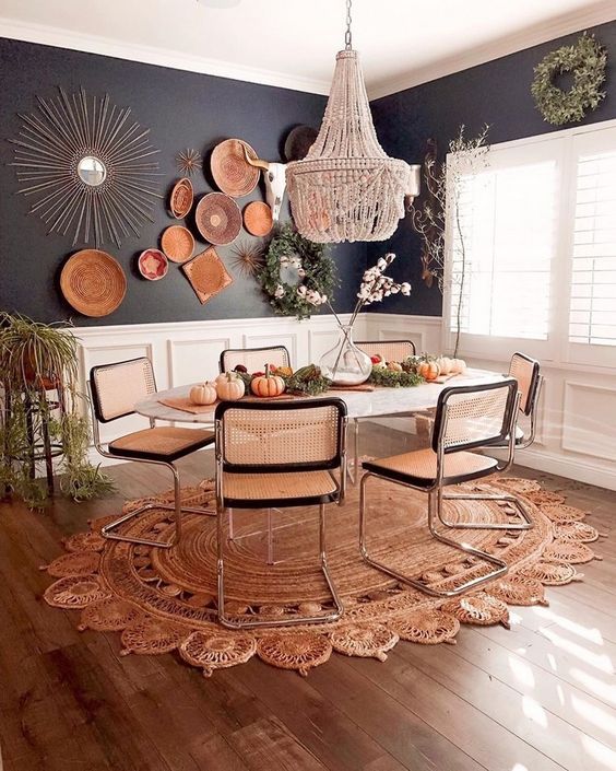 Chic and Charming Boho dining room