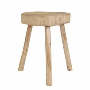 solid wood accent stool