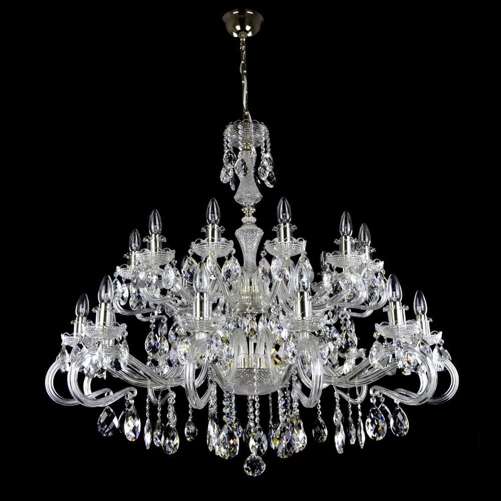 crystal chandelier for girly living room ideas