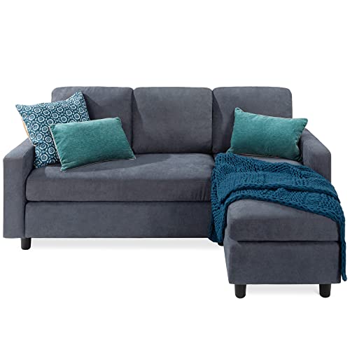 Linen Sectional 3-Seat Sofa
