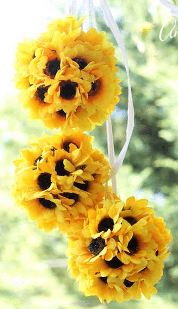 DIY Summer Sunflower Ball