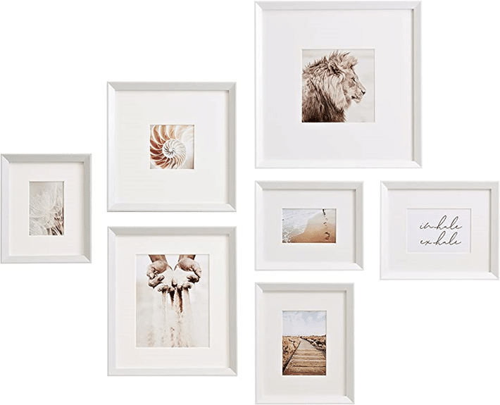 Handcrafted White Gallery Wall Frame Set