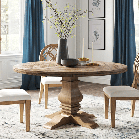 Cheatham Solid Wood Dining Table