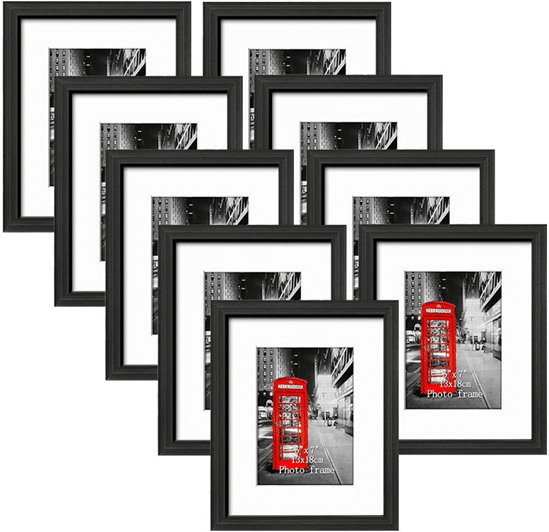 11x14 Black Picture Frame, Set of nine