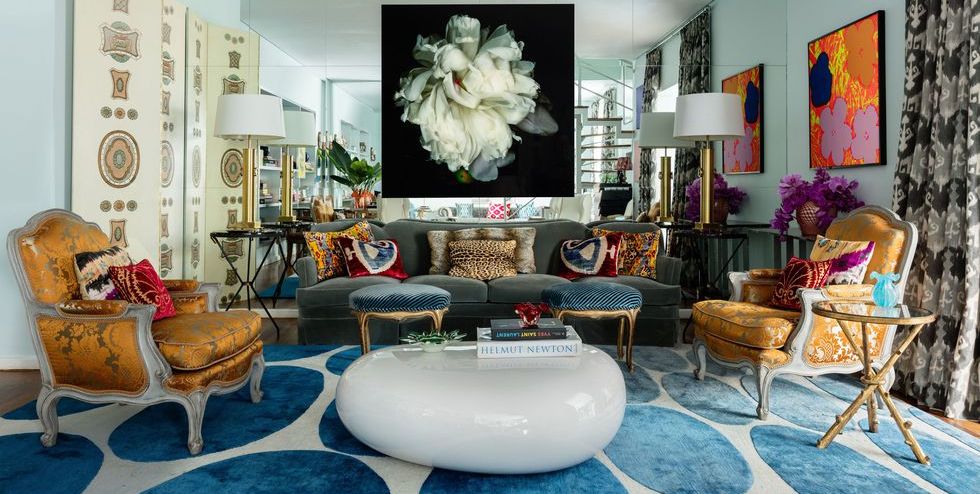 glamorous living room