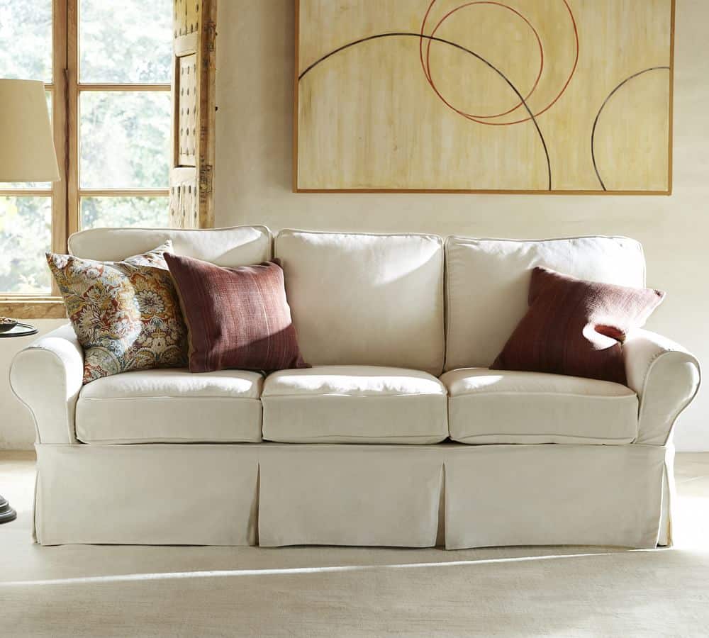 pottery barn PB basic slipcover sofa