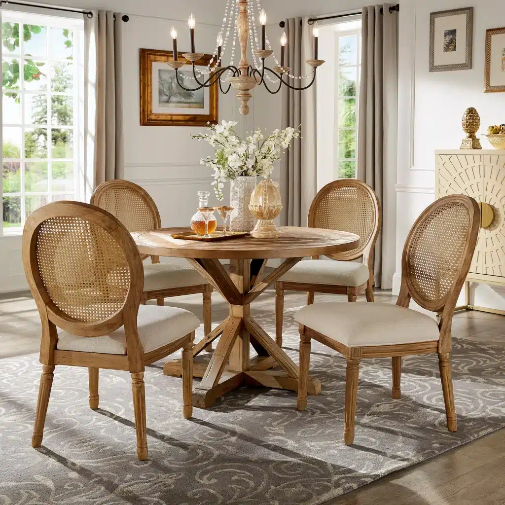 Cane Back Dining Chairs
