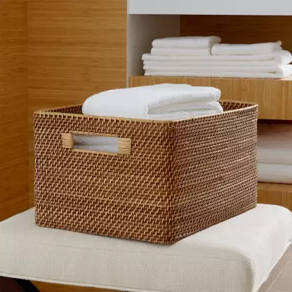 wicker rattan wardrobe basket for storage kitchen cabinets original