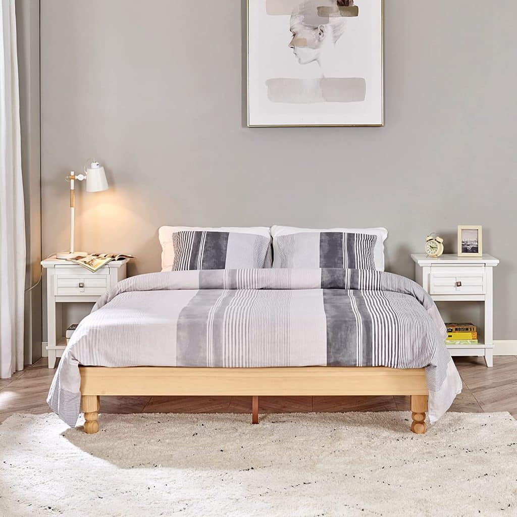 Wood Bed Frame without Box Spring