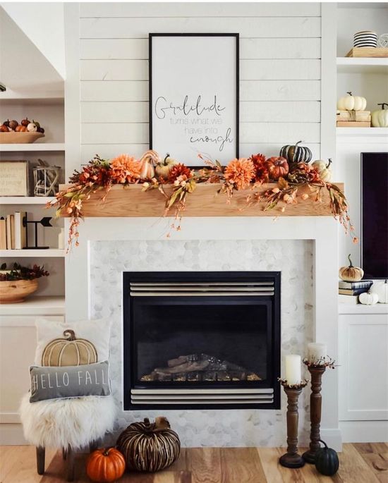 showcase your seasonal decor in the living room