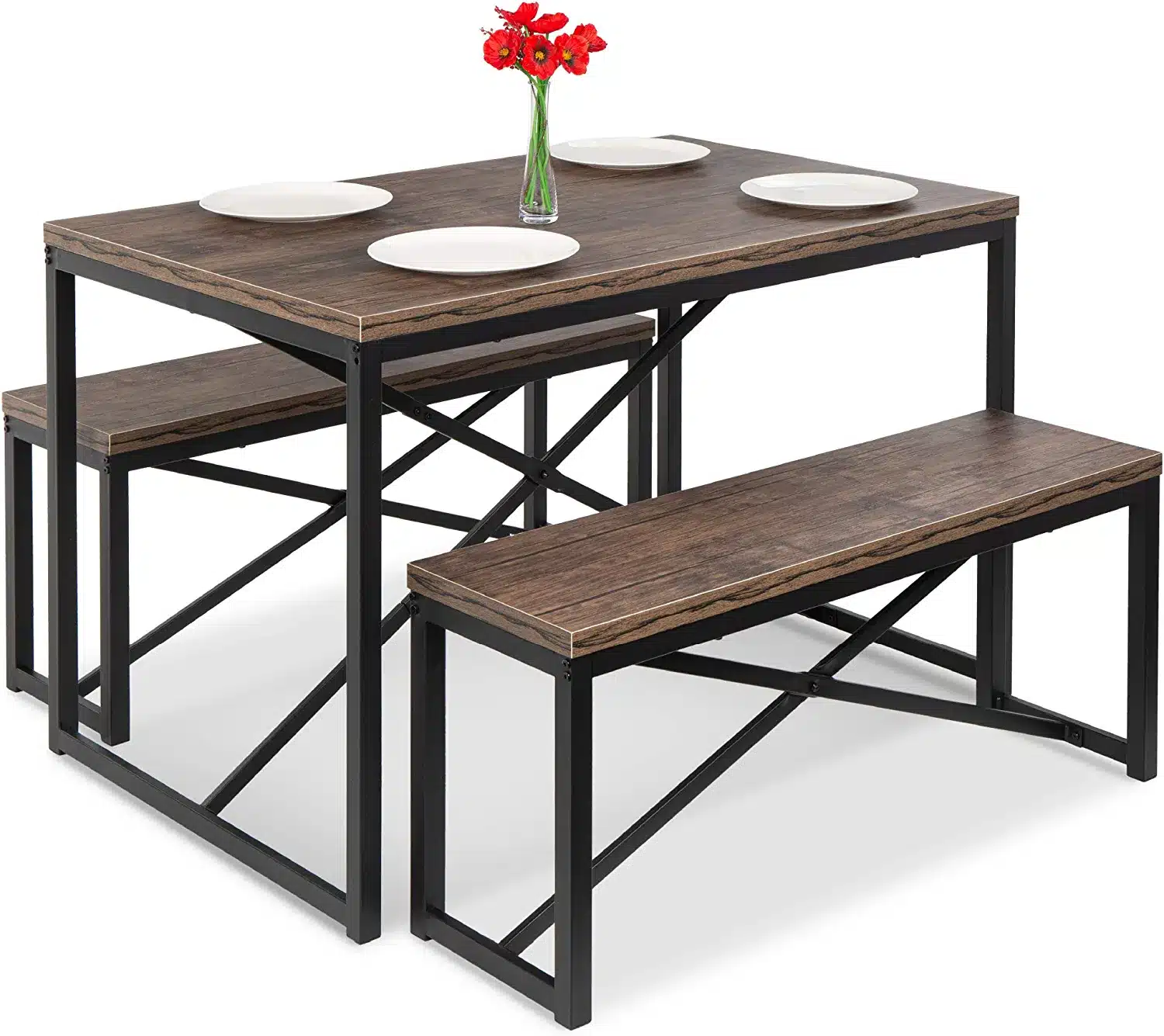 3-Piece Bench-Style Dining Table