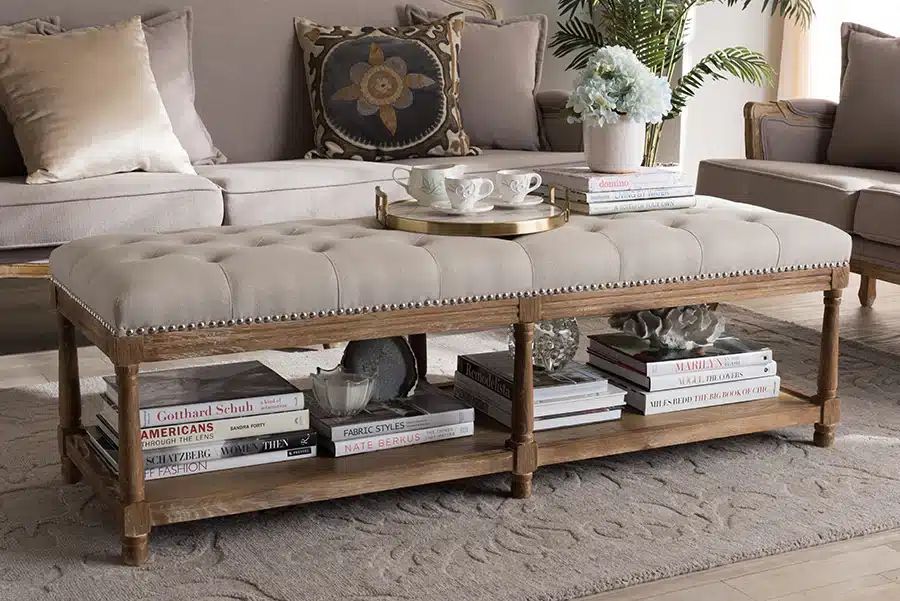 French-Tufted Bench