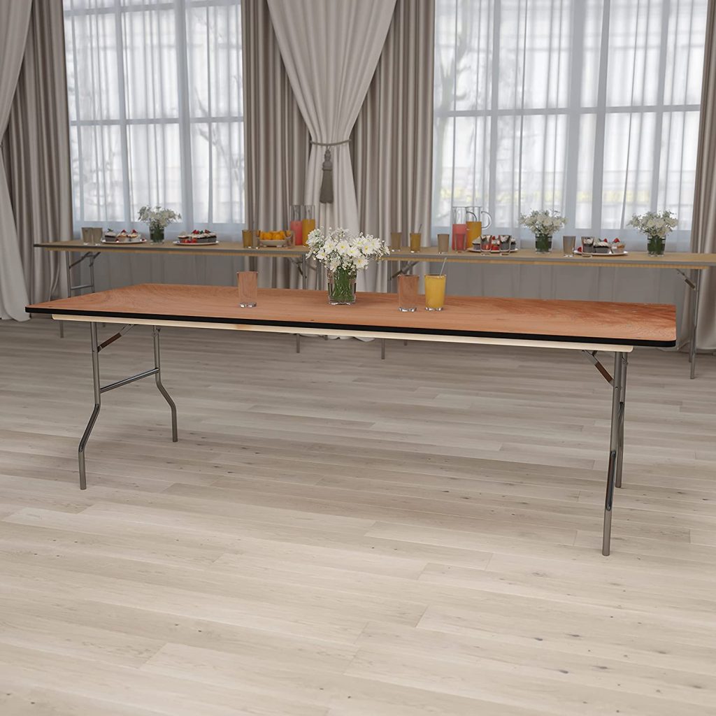 Rectangular Wood Folding Table