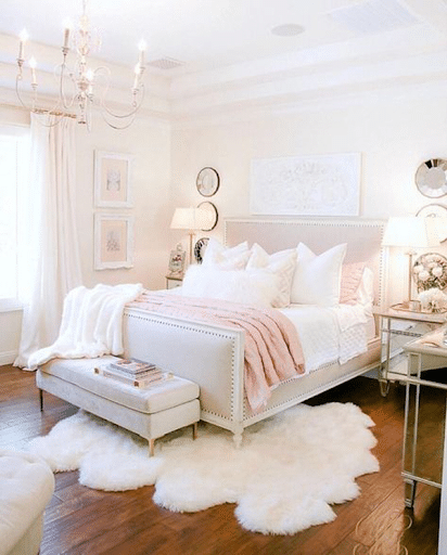 A Combination of White and Pink