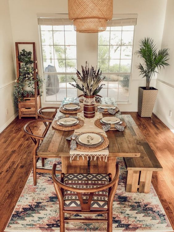 Boho Chic Dining Table