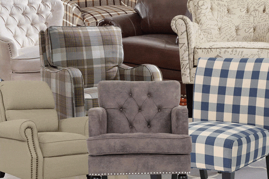 Display of Farmhouse accent chairs MAIN