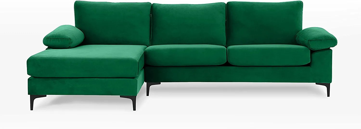 olive green sectional sofa