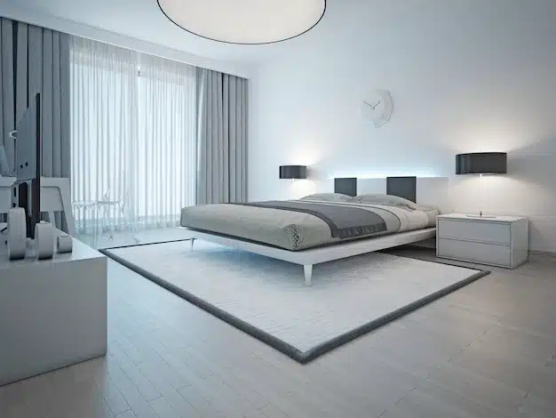 Minimalistic and Toned-Down neutral bedroom ideas