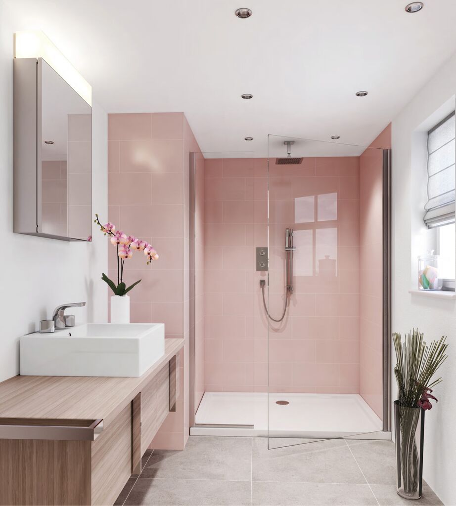 Pink bathroom Glam Bathroom Decor