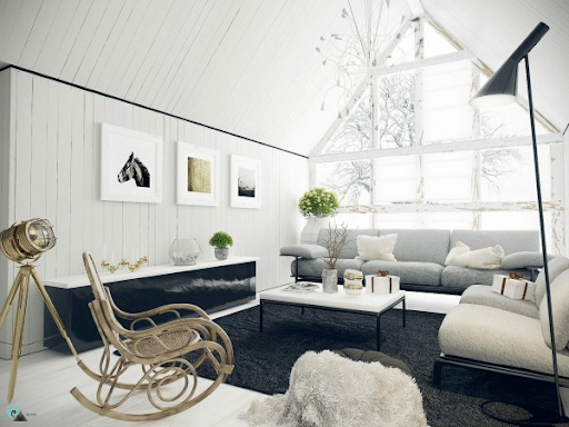Scandinavian-inspired room