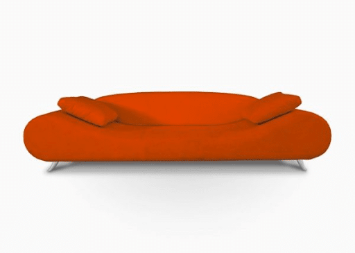 Super Retro Orange Sofa