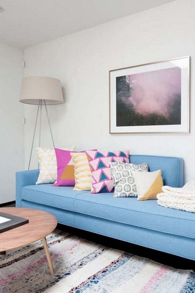 Decorating with Light Blue Sofas