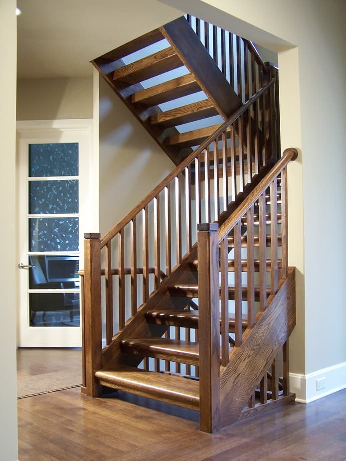 mid century modern staircase