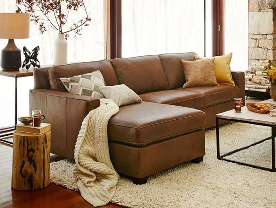 Beautiful Brown Leather Sofas