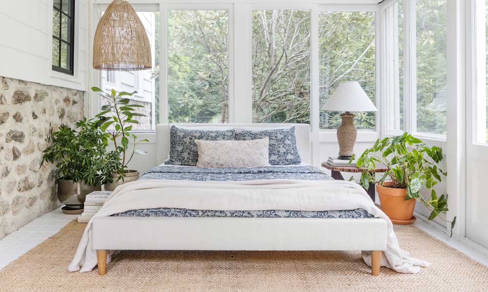 Choose a Platform Bed for mid century modern bedroom