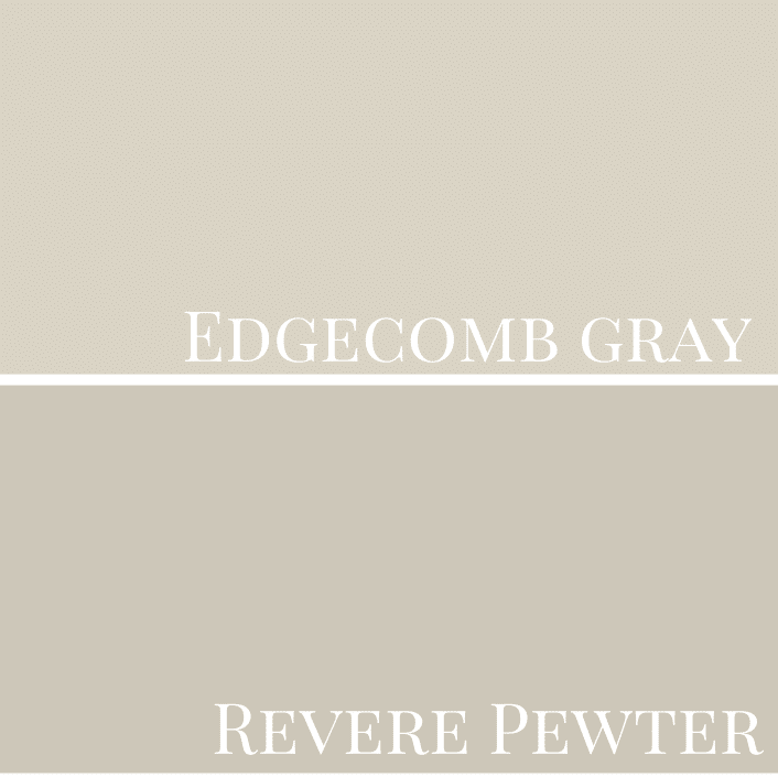 Edgecomb Gray (HC-173) VS Revere Pewter (HC-172) Gray