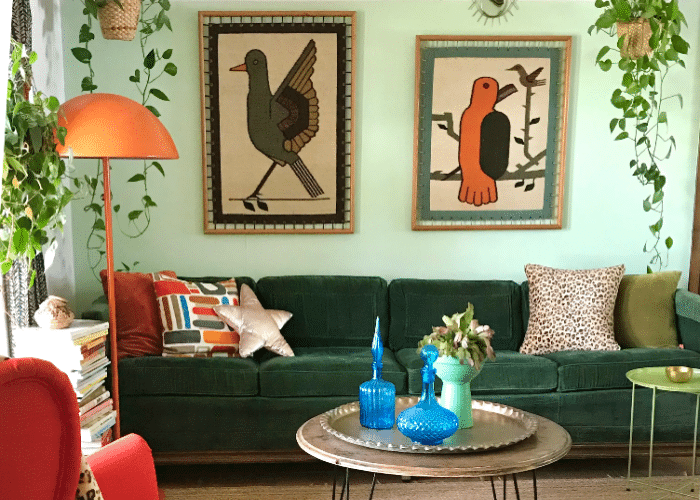 Bohemian Living Room Color Idea