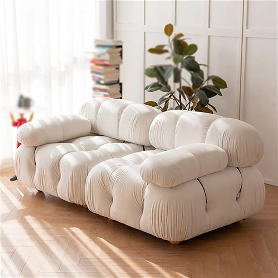 Lightweight White Color Modular Sofa