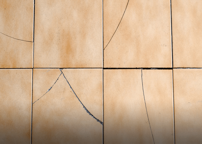 Missing Grout or Cracked Tiles