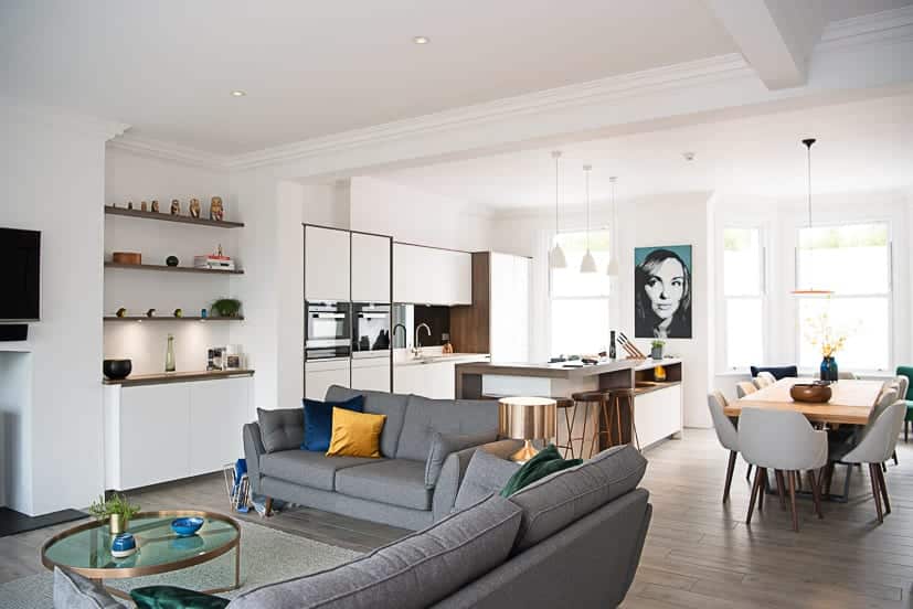 Modern Open Plan Kitchen Living Room