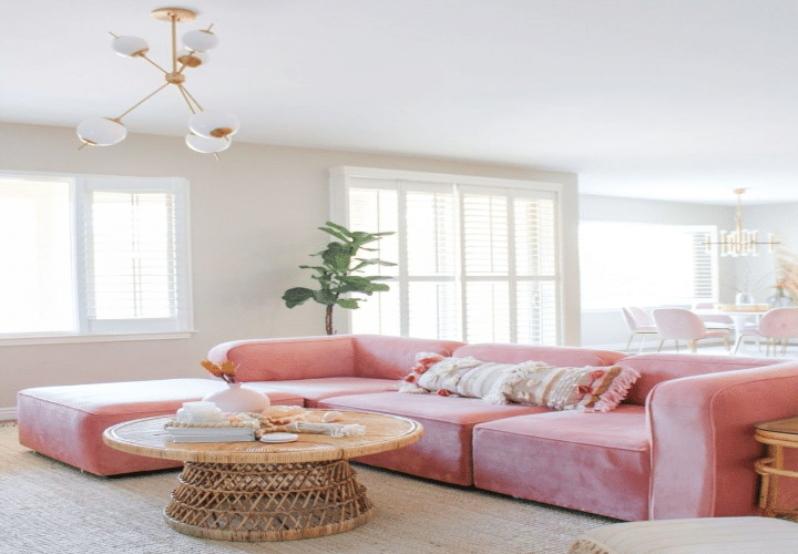 Best Colour Combination for Pink Couch