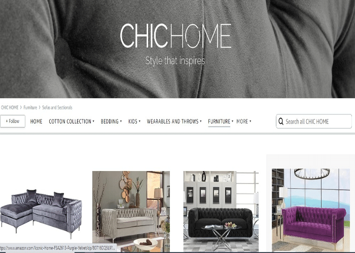 Chic Home Store Sofas