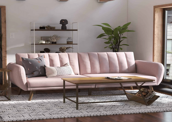 Frame Construction Types of Pink Couch