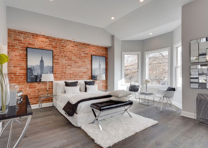 Limewash Bricks in The Bedroom Interior Design