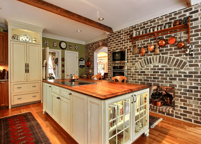 Limewash Bricks in The Kitchen Interior Design