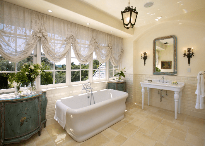 Neutral Colors for French Country Bathroom