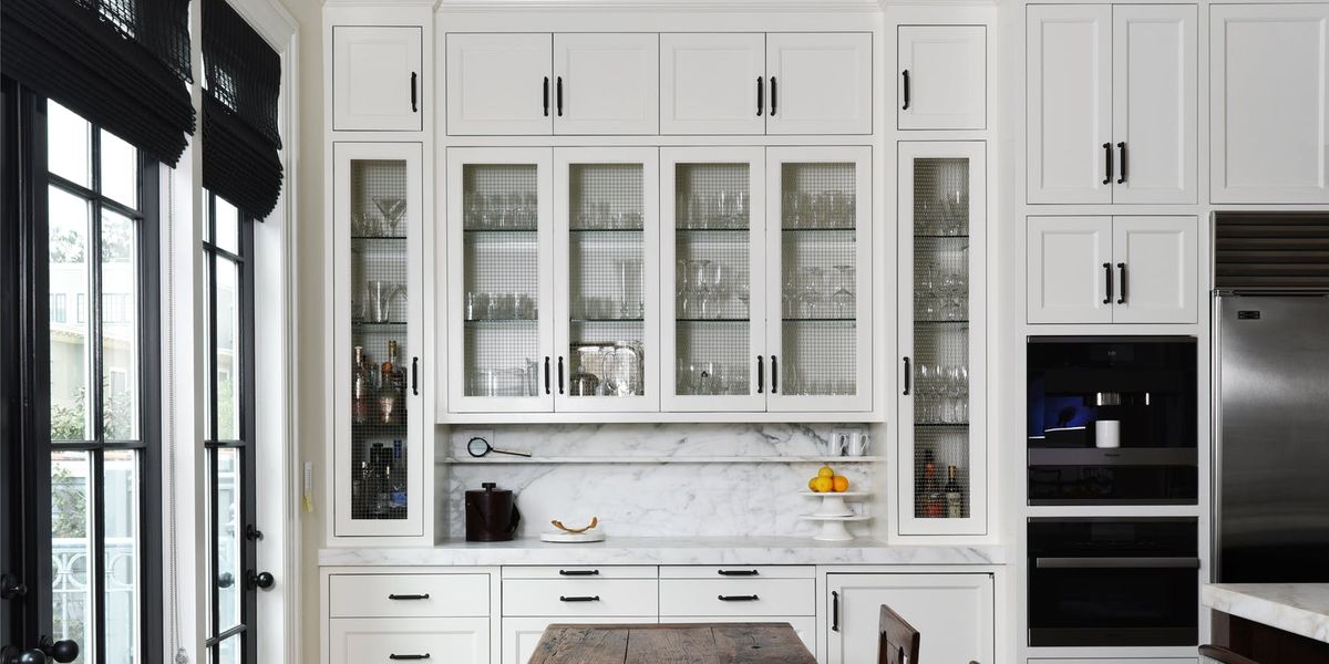 Are glass-front cabinets suitable for a butler's pantry