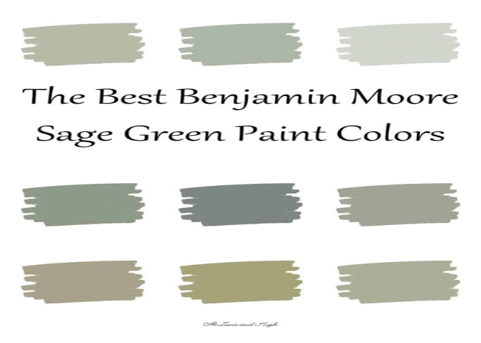 Benjamin Moore’s Popular Sage Green Shades