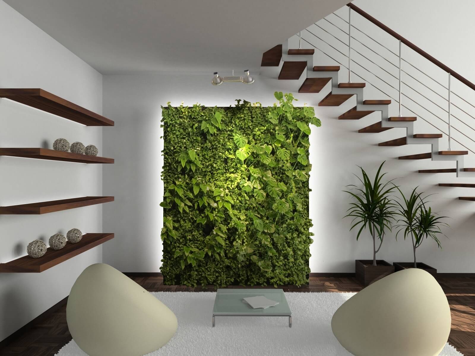Can Plants or Greenery Be Used as Part of Stairs Landing Decor?