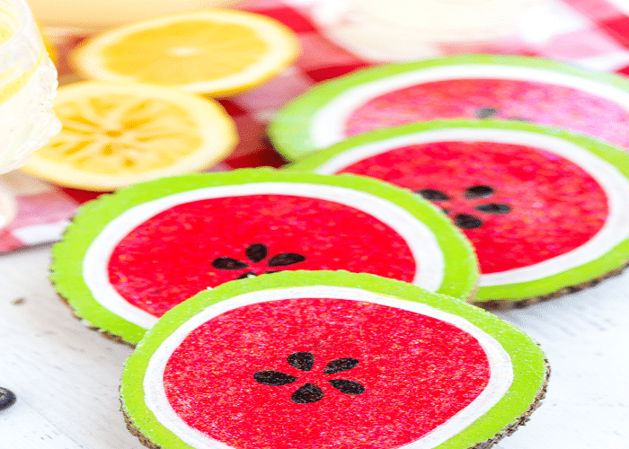 DIY Watermelon Coaster