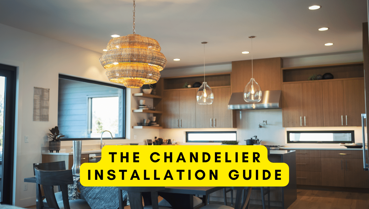 How to Hang a Coastal Chandelier by Yourself
