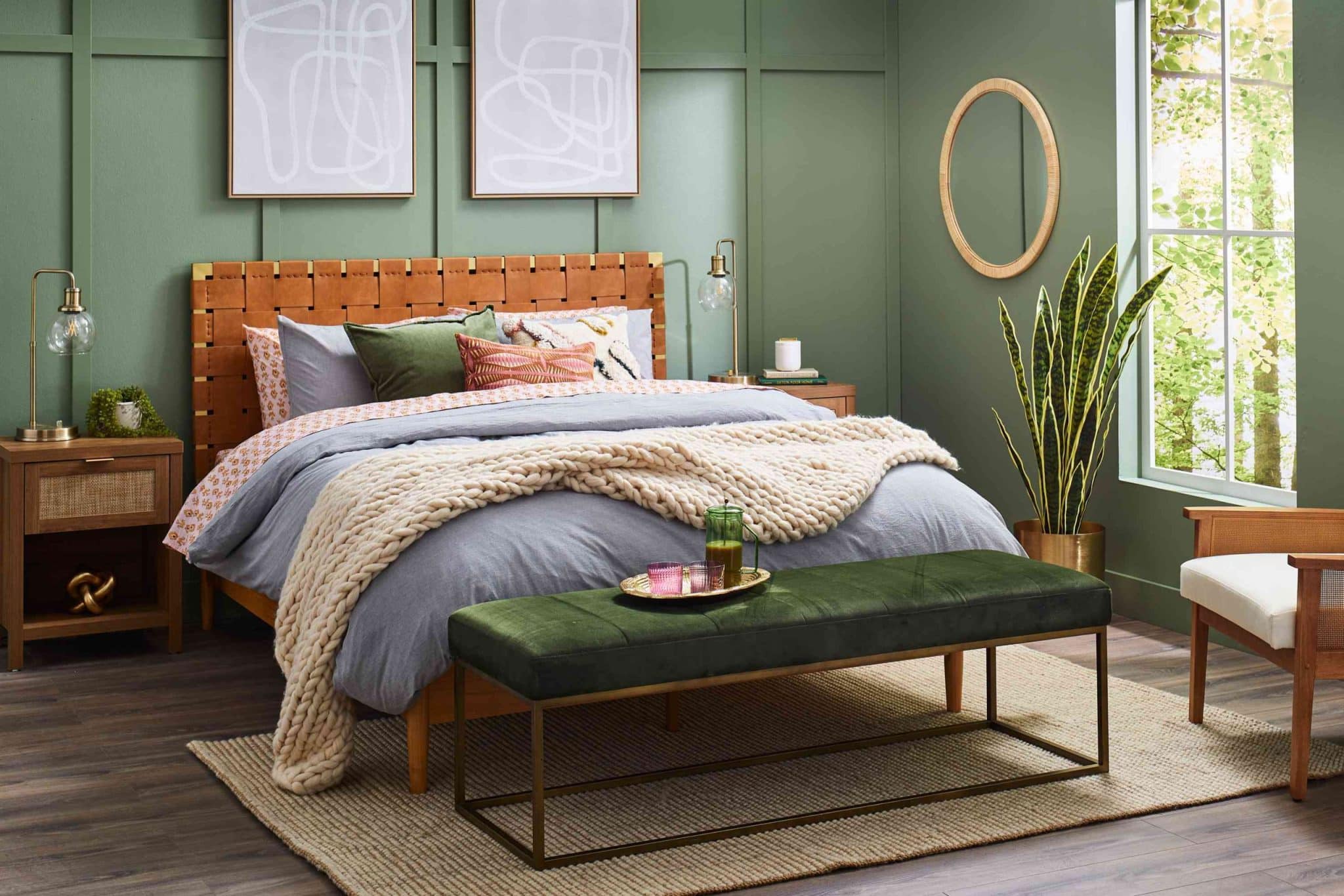 What Colors and Materials Are Typically Used in Scandinavian Bed Designs?