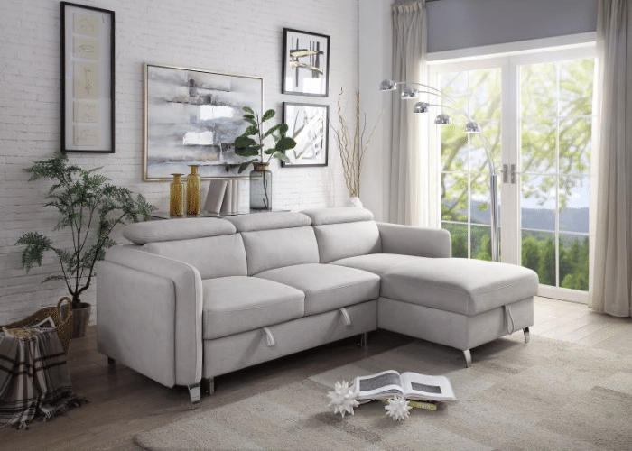 A Sleeper Beige Couch to Add Comfort with Style