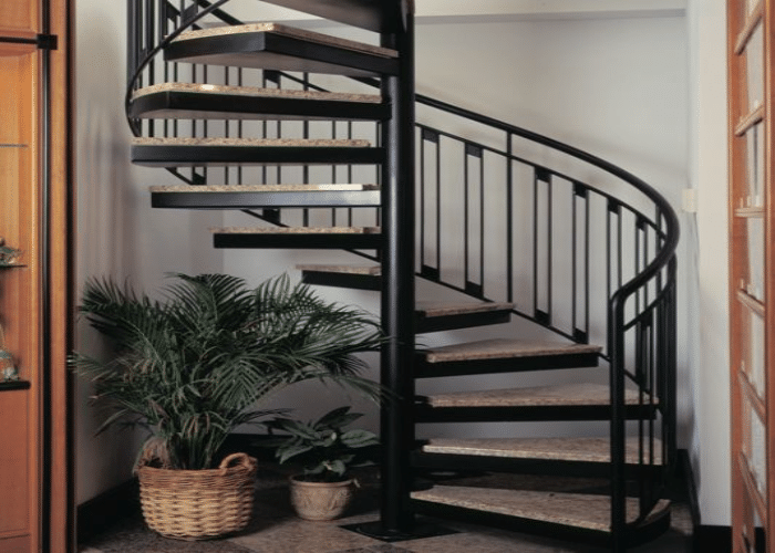 Black Spiral Staircase Decor Ideas